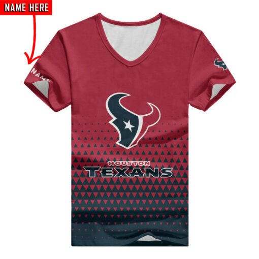 Houston Texans Personalized V-neck Women T-shirt BG452