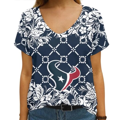 Houston Texans V-neck Women T-shirt