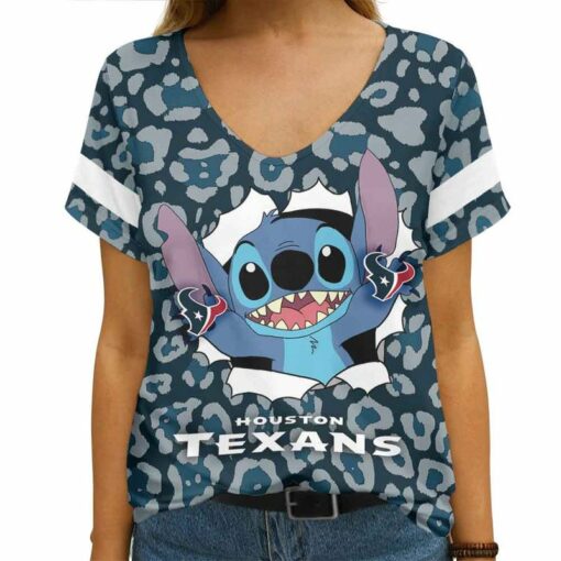 Houston Texans V-neck Women T-shirt