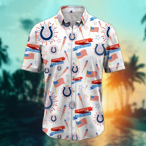 Indianapolis Colts - Happy 4th Of July Button Shirt BB899