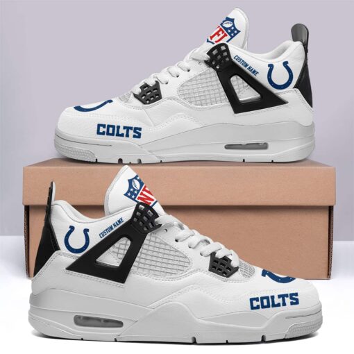 Indianapolis Colts Personalized AJ4 Sneaker BG285