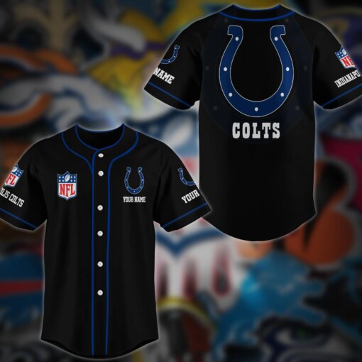 Indianapolis Colts Personalized Baseball Jersey AZCBJS112