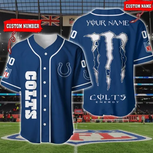 Indianapolis Colts Personalized Baseball Jersey BG185