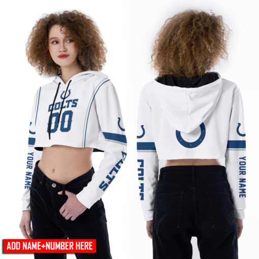 Indianapolis Colts Personalized Combo Croptop Hoodie And Leggings BGLG369+BG2CHD369