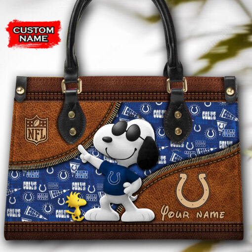 Indianapolis Colts Personalized Leather Hand Bag BBLTHB549