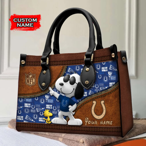 Indianapolis Colts Personalized Leather Hand Bag BBLTHB549