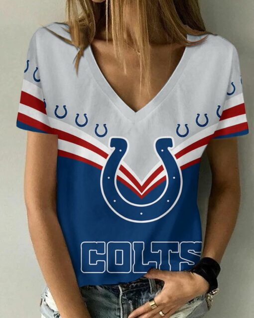 Indianapolis Colts Personalized V-neck Women T-shirt