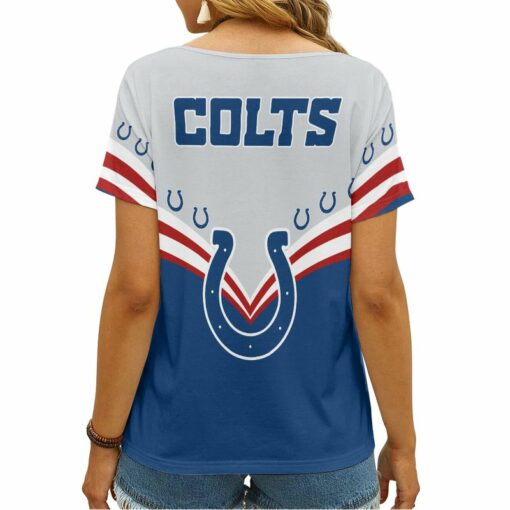 Indianapolis Colts Personalized V-neck Women T-shirt