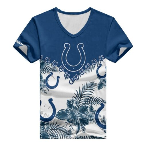 Indianapolis Colts Personalized V-neck Women T-shirt BG611