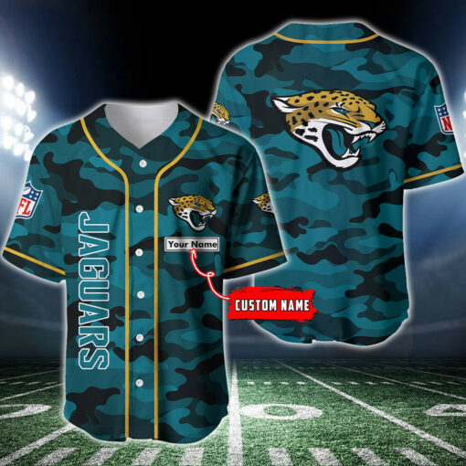 Jacksonville Jaguars Personalized Baseball Jersey BG232