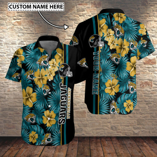 Jacksonville Jaguars Personalized Button Shirt BB402