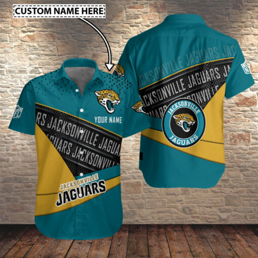 Jacksonville Jaguars Personalized Button Shirt BB541