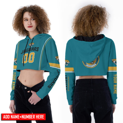 Jacksonville Jaguars Personalized Combo Croptop Hoodie And Leggings BGLG371+BG2CHD371