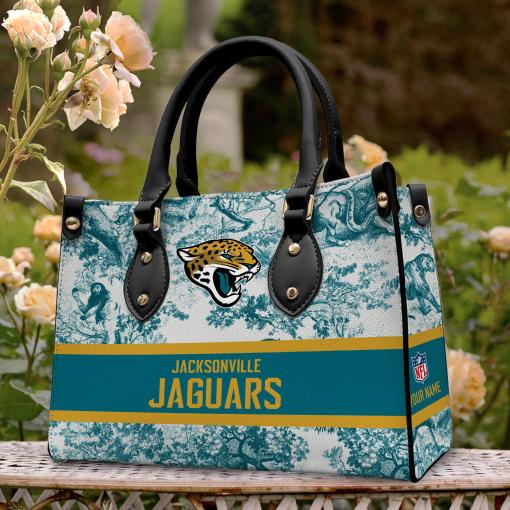 Jacksonville Jaguars Personalized Leather Hand Bag BB322