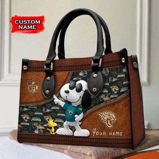 Jacksonville Jaguars Personalized Leather Hand Bag BBLTHB550