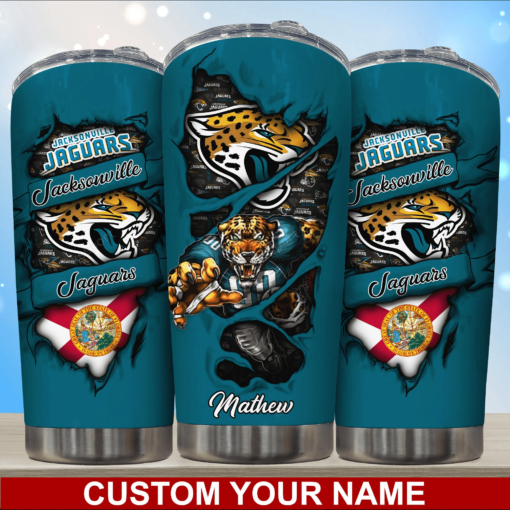 Jacksonville Jaguars Personalized Tumbler BG235