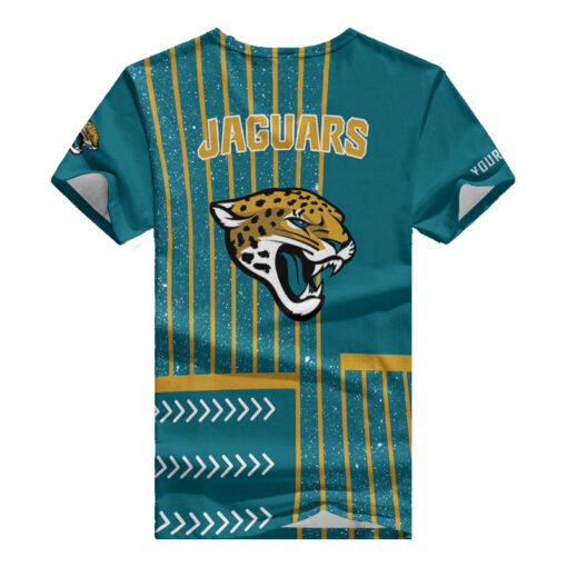 Jacksonville Jaguars Personalized V-neck Women T-shirt AGC29