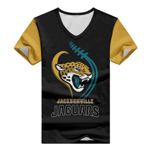 Jacksonville Jaguars V-neck Women T-shirt AGC28