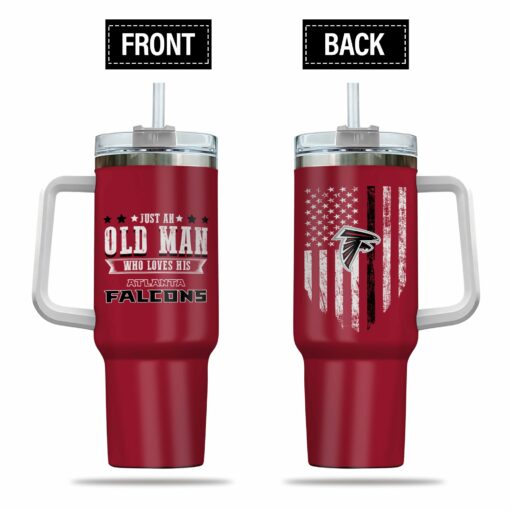 Just Old Man Who Loves Atlanta Falcons 40oz Tumbler