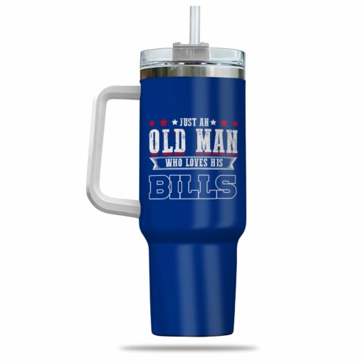 Just Old Man Who Loves Buffalo Bills 40oz Tumbler