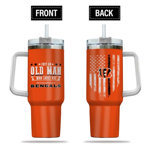 Just Old Man Who Loves Cincinnati Bengals 40oz Tumbler