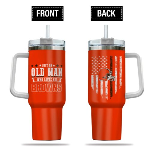 Just Old Man Who Loves Cleveland Browns 40oz Tumbler