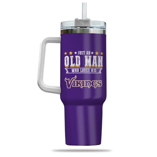 Just Old Man Who Loves Minnesota Vikings 40oz Tumbler