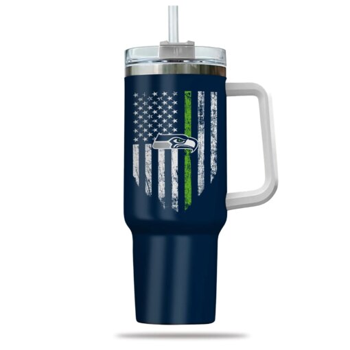 Just Old Man Who Loves Seattle Seahawks 40oz Tumbler