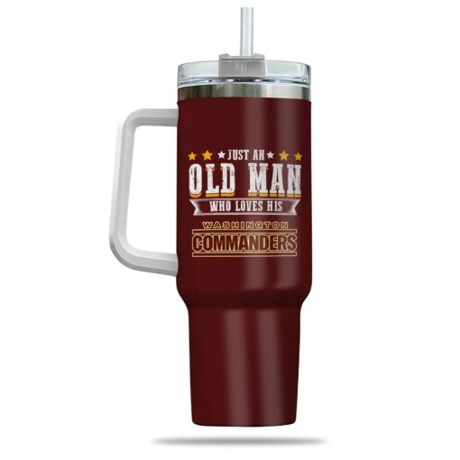 Just Old Man Who Loves Washington Commanders 40oz Tumbler