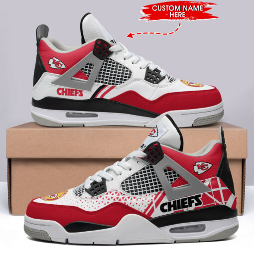 Kansas City Chiefs Personalized AJ4 Sneaker BG195