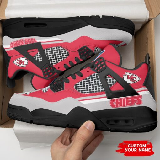 Kansas City Chiefs Personalized AJ4 Sneaker BG270