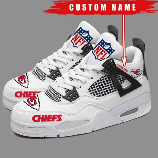 Kansas City Chiefs Personalized AJ4 Sneaker BG287