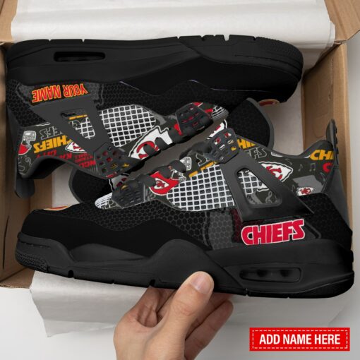 Kansas City Chiefs Personalized AJ4 Sneaker BG307