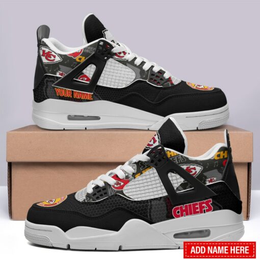 Kansas City Chiefs Personalized AJ4 Sneaker BG307