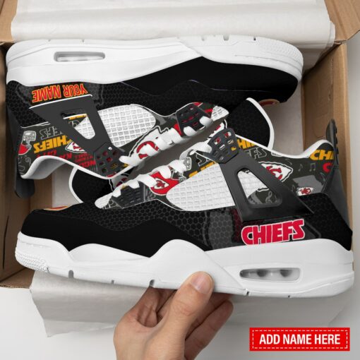 Kansas City Chiefs Personalized AJ4 Sneaker BG307