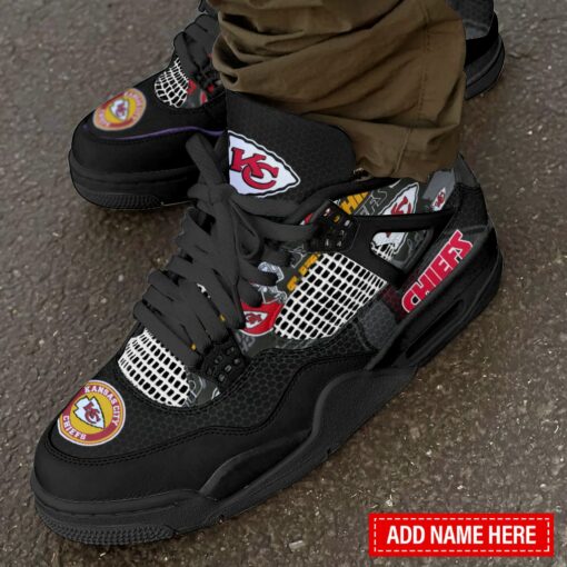 Kansas City Chiefs Personalized AJ4 Sneaker BG307