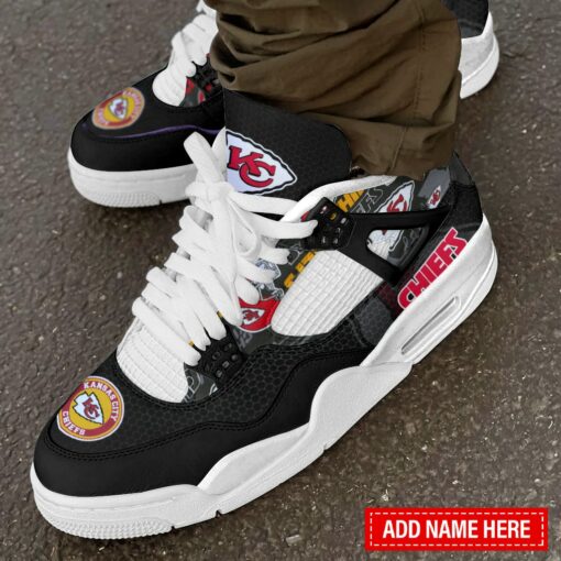 Kansas City Chiefs Personalized AJ4 Sneaker BG307