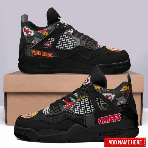 Kansas City Chiefs Personalized AJ4 Sneaker BG307