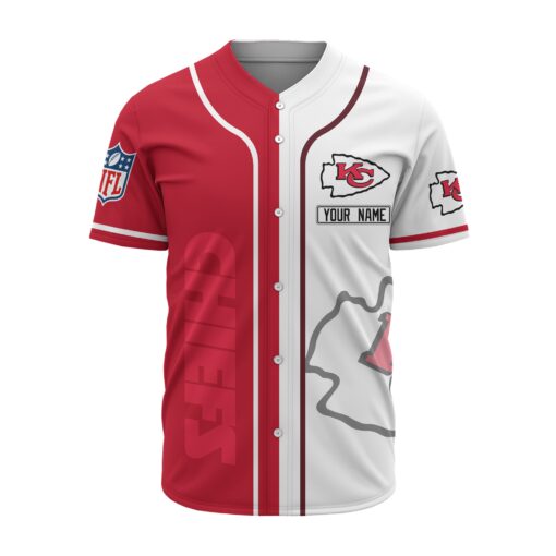 Kansas City Chiefs Personalized Baseball Jersey 516