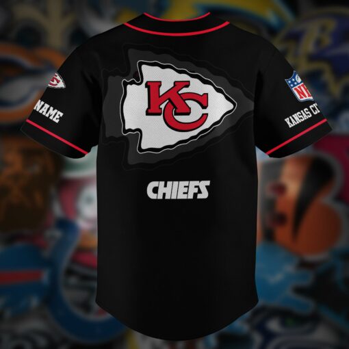 Kansas City Chiefs Personalized Baseball Jersey AZCBJS114