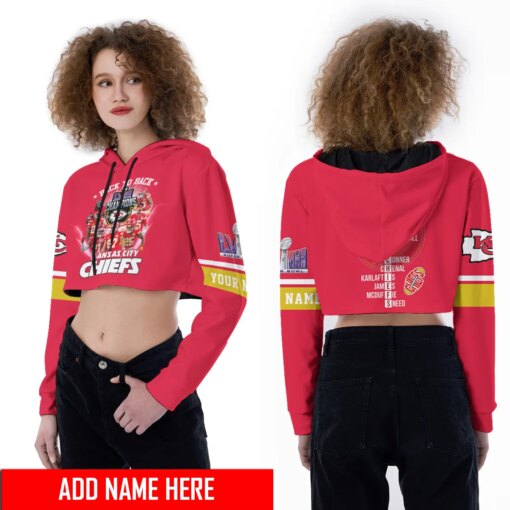 Kansas City Chiefs Personalized Combo Croptop Hoodie And Leggings AZCLG203+AZC2CHD203