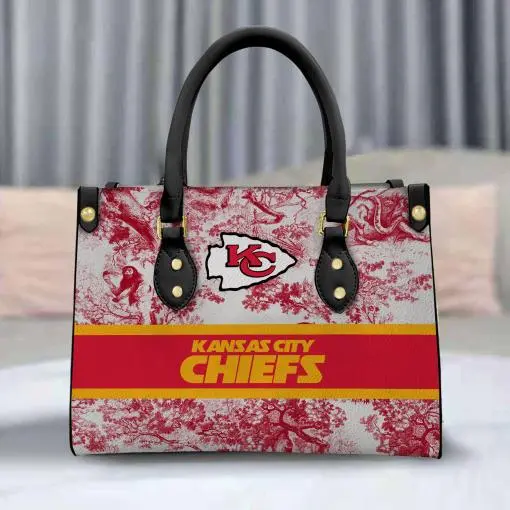 Kansas City Chiefs Personalized Leather Hand Bag BB321