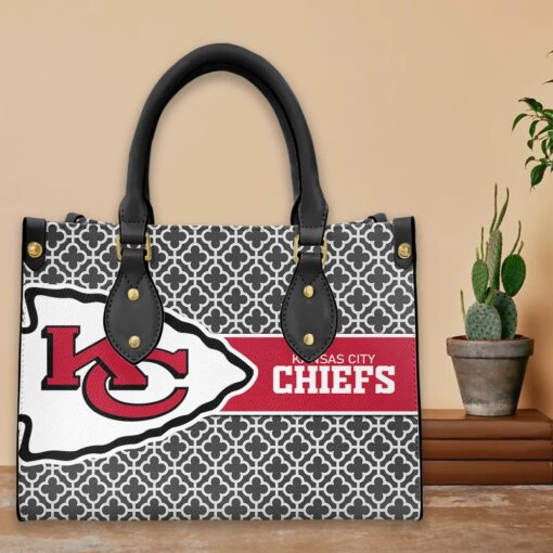 Kansas City Chiefs Personalized Leather Hand Bag BBLTHB453