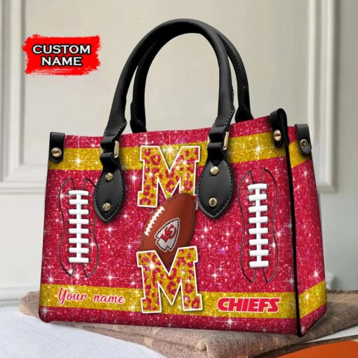 Kansas City Chiefs Personalized Leather Hand Bag BBLTHB583