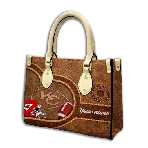 Kansas City Chiefs Personalized Leather Hand Bag BBLTHB615