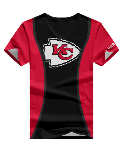 Kansas City Chiefs Personalized Summer V-neck Women T-shirt BG414