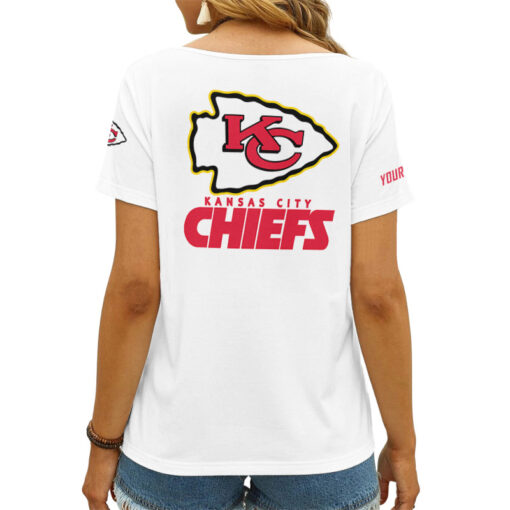 Kansas City Chiefs Personalized V-neck Women T-shirt AGC76