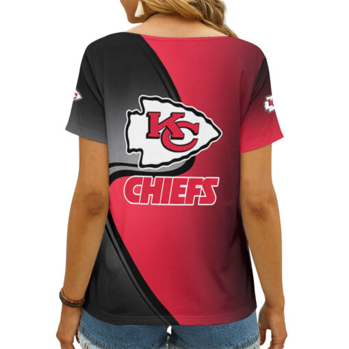 Kansas City Chiefs Personalized V-neck Women T-shirt AGC99