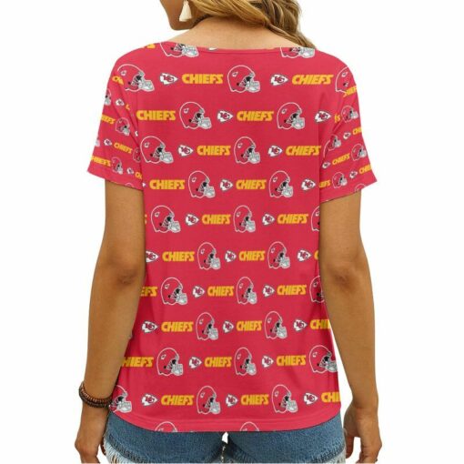 Kansas City Chiefs V-neck Women T-shirt