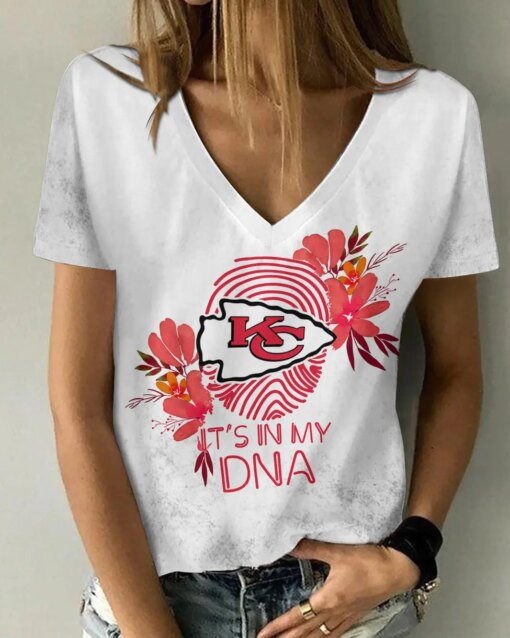 Kansas City Chiefs V-neck Women T-shirt BG882